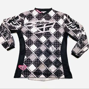 Kinetic Fly Racing.  Women’s Shirt. Polyester Mesh sides  sz L